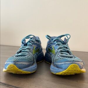 Brooks Blue and Yellow GTS 17 Athletic Shoes